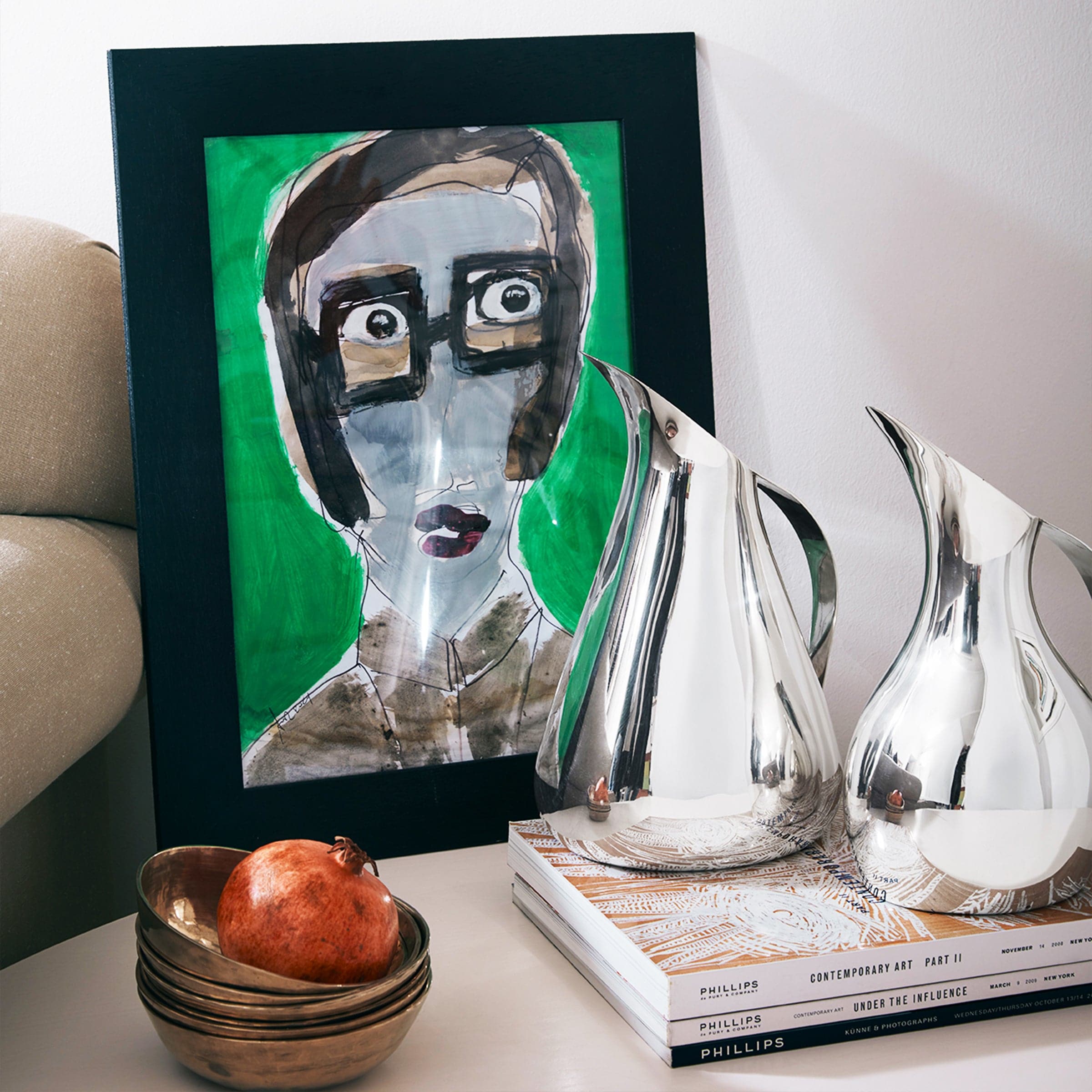 Silver-Plated Pitcher DONNA by Aldo Cibic for Paola C