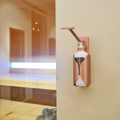 Stainless Steel Wall Dispenser ELBOW Rose Gold 02