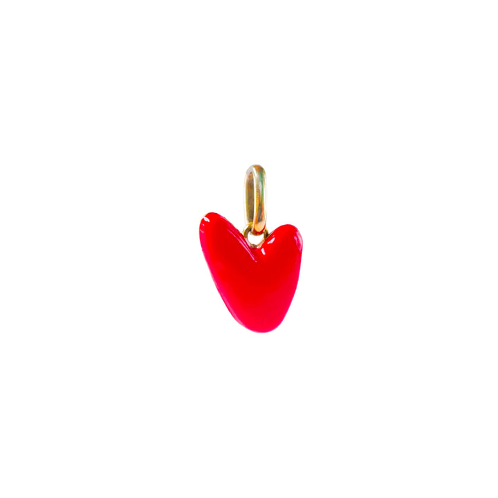 Enamel Brass Pendant HEART by Michele Chiocciolini 01