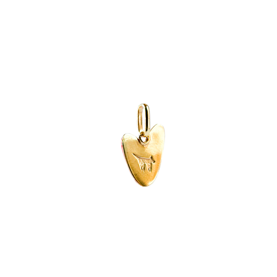 Enamel Brass Pendant HEART by Michele Chiocciolini 02