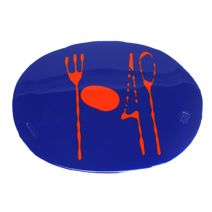 Placemat TABLE-MATES Matte Dark Blue Set of Four by Gaetano Pesce for Fish Design 01