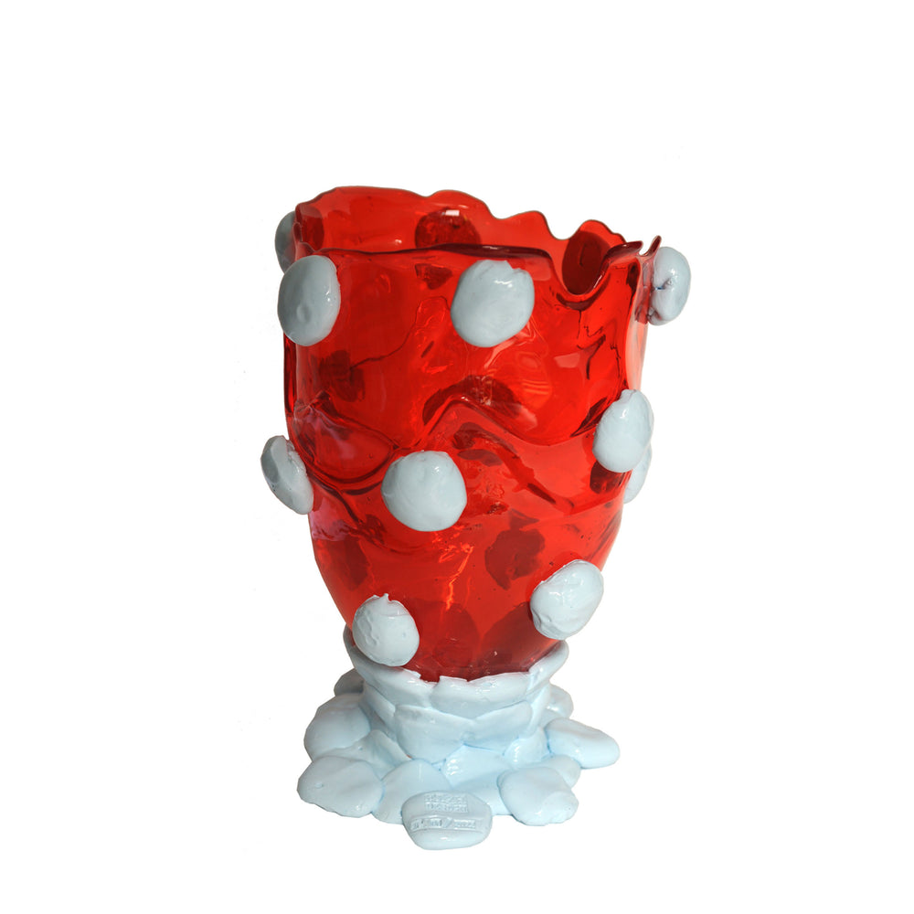 Resin Vase NUGGET Red and Light Blue by Gaetano Pesce for Fish Design 02