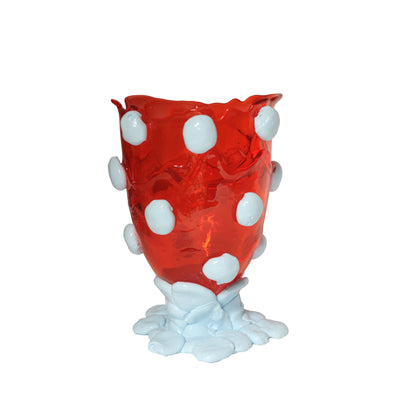 Resin Vase NUGGET Red and Light Blue by Gaetano Pesce for Fish Design 01