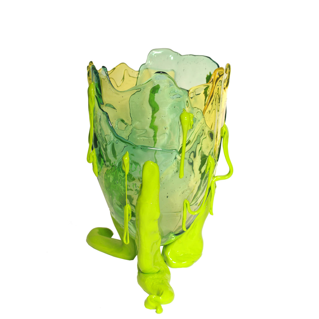 Resin Vase CLEAR SPECIAL EXTRACOLOUR Green by Gaetano Pesce for Fish Design 04