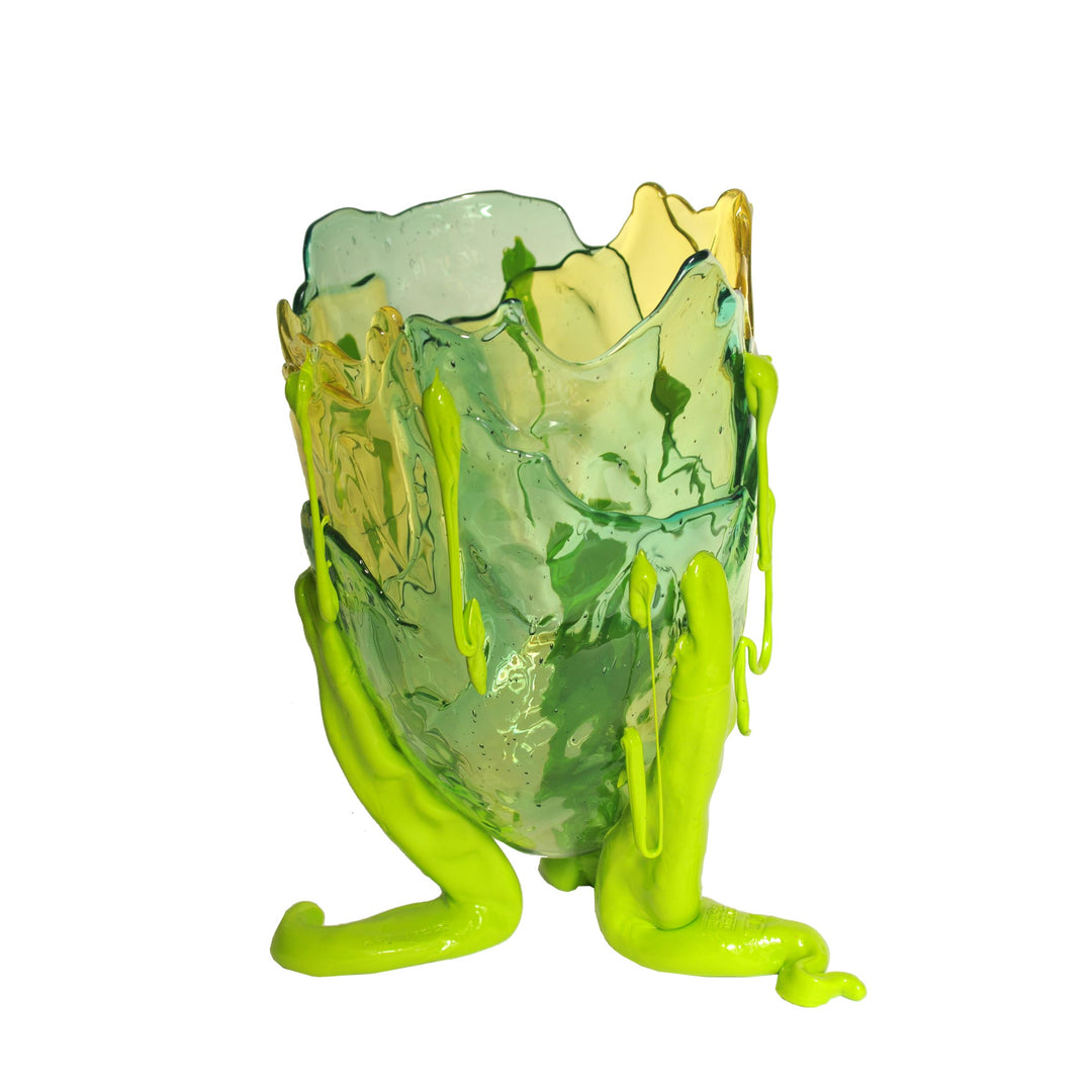 Resin Vase CLEAR SPECIAL EXTRACOLOUR Green by Gaetano Pesce for Fish Design 01