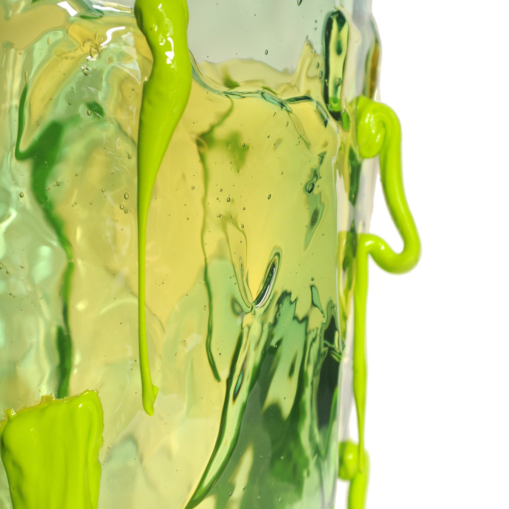 Resin Vase CLEAR SPECIAL EXTRACOLOUR Green by Gaetano Pesce for Fish Design 02