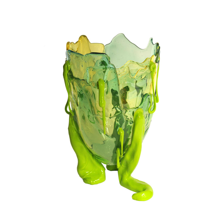 Resin Vase CLEAR SPECIAL EXTRACOLOUR Green by Gaetano Pesce for Fish Design 03