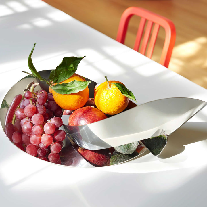 Fruit Bowl Centrepiece FLAT KNOT Steel by Ronen Kadushin for Cyrcus Design 02