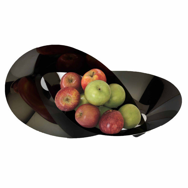 Fruit Bowl Centrepiece FLAT KNOT Black by Ronen Kadushin for Cyrcus Design 01