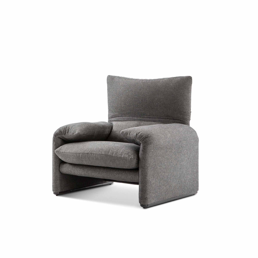 Fabric Armchair MARALUNGA, designed by Vico Magistretti for Cassina 01