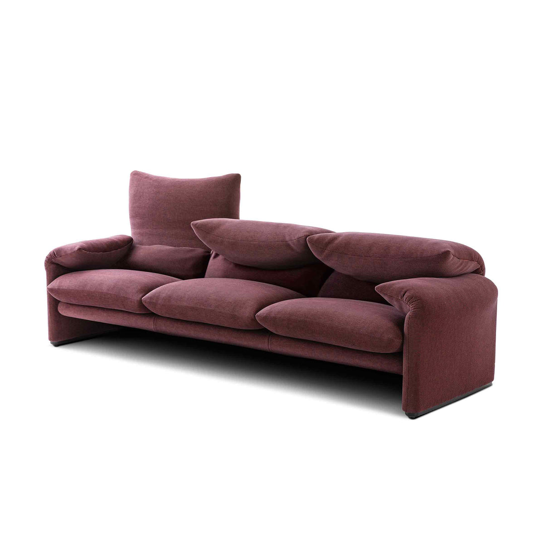 Fabric Three-Seater Sofa MARALUNGA, designed by Vico Magistretti for Cassina 02