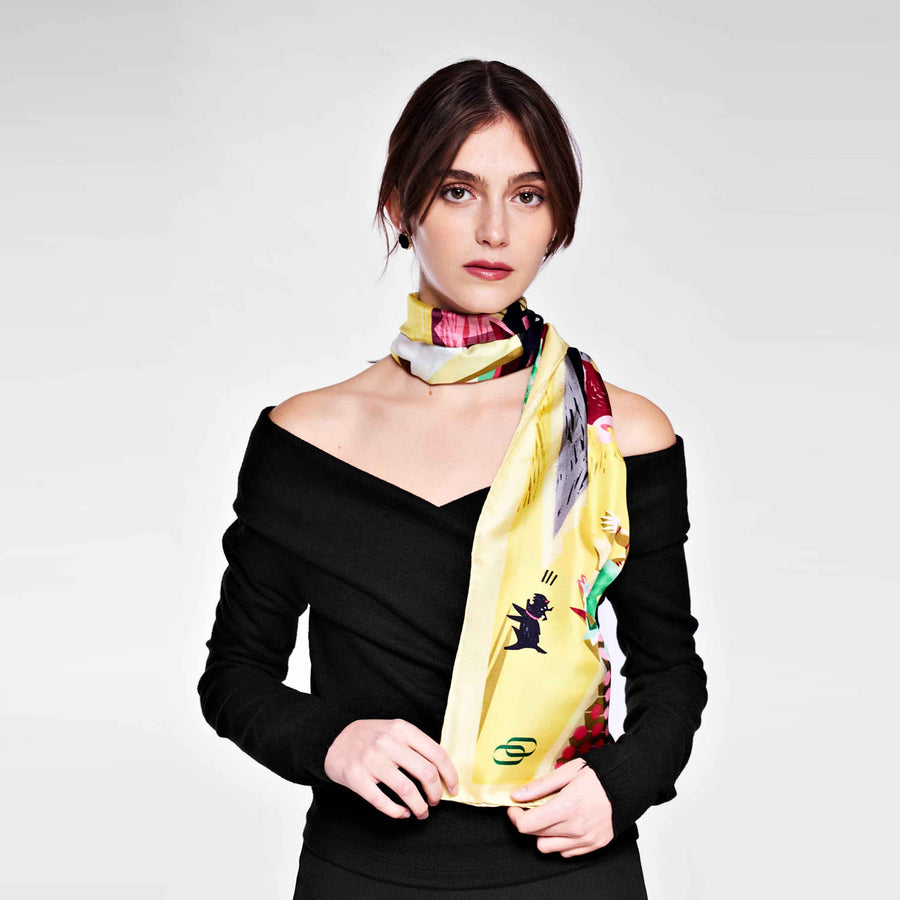 Silk and Cashmere Stole IL MAGO DI OZ by Marco Brancato for Orequo 01