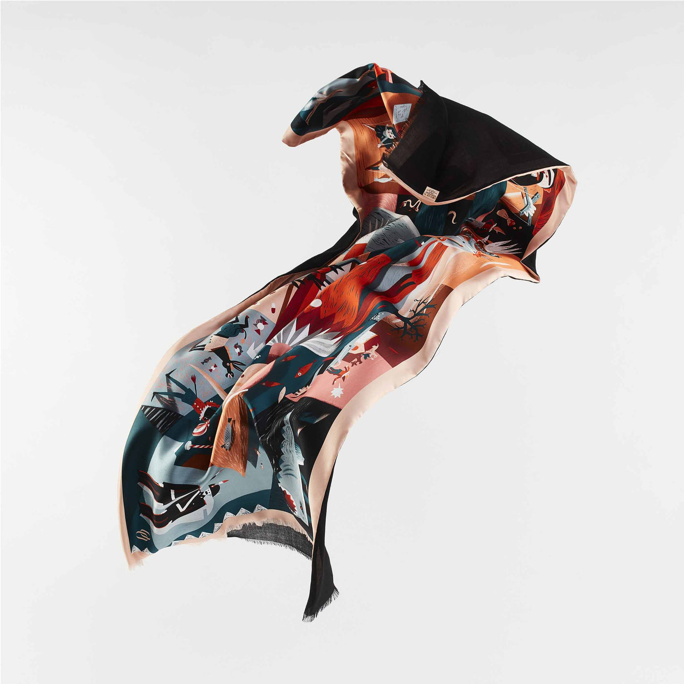 Silk and Cashmere Stole PINOCCHIO by Marco Brancato for Orequo 05