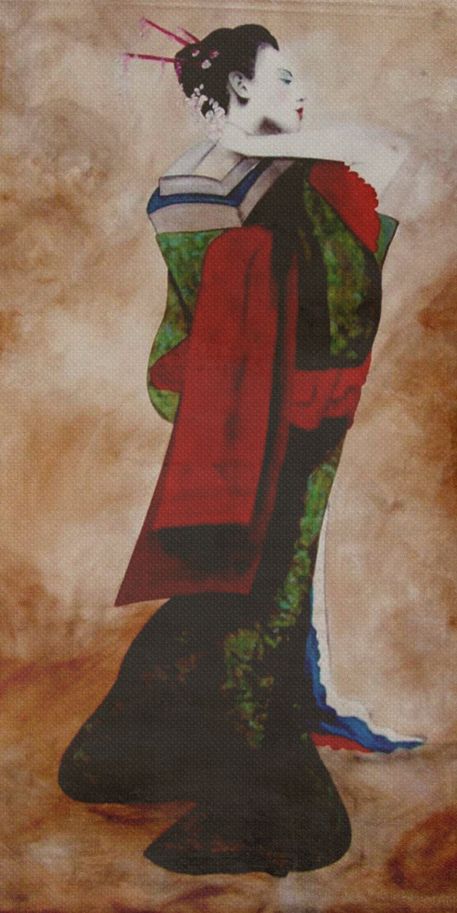 Painting on Canvas GEISHA 13 01