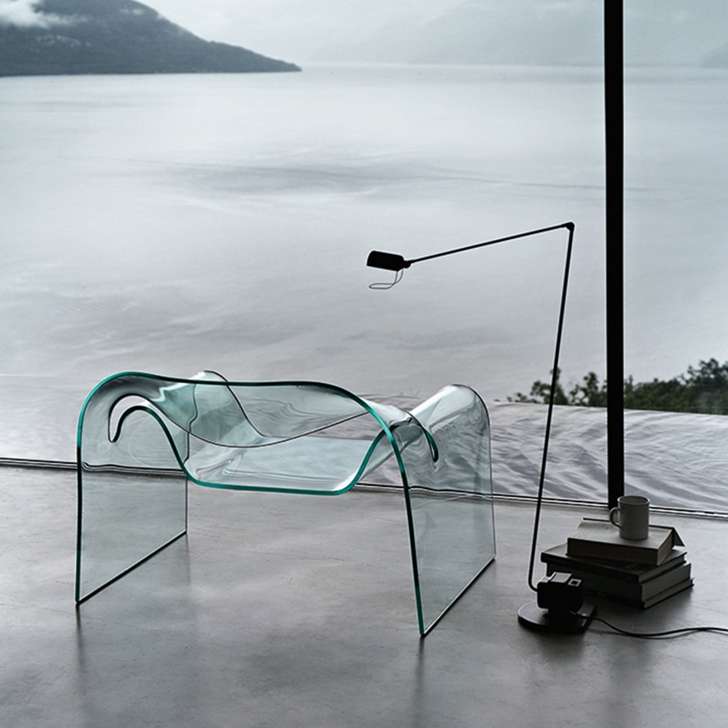 Fiam italia deals glass table