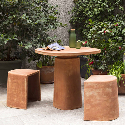Terracotta Table GIOI - Natural- by Mario Scairato 02