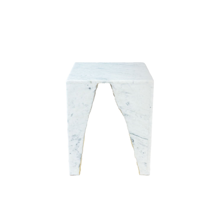 Carrara Marble Side Table RAW EDGE by Nicola Di Froscia for DFdesignLab 04
