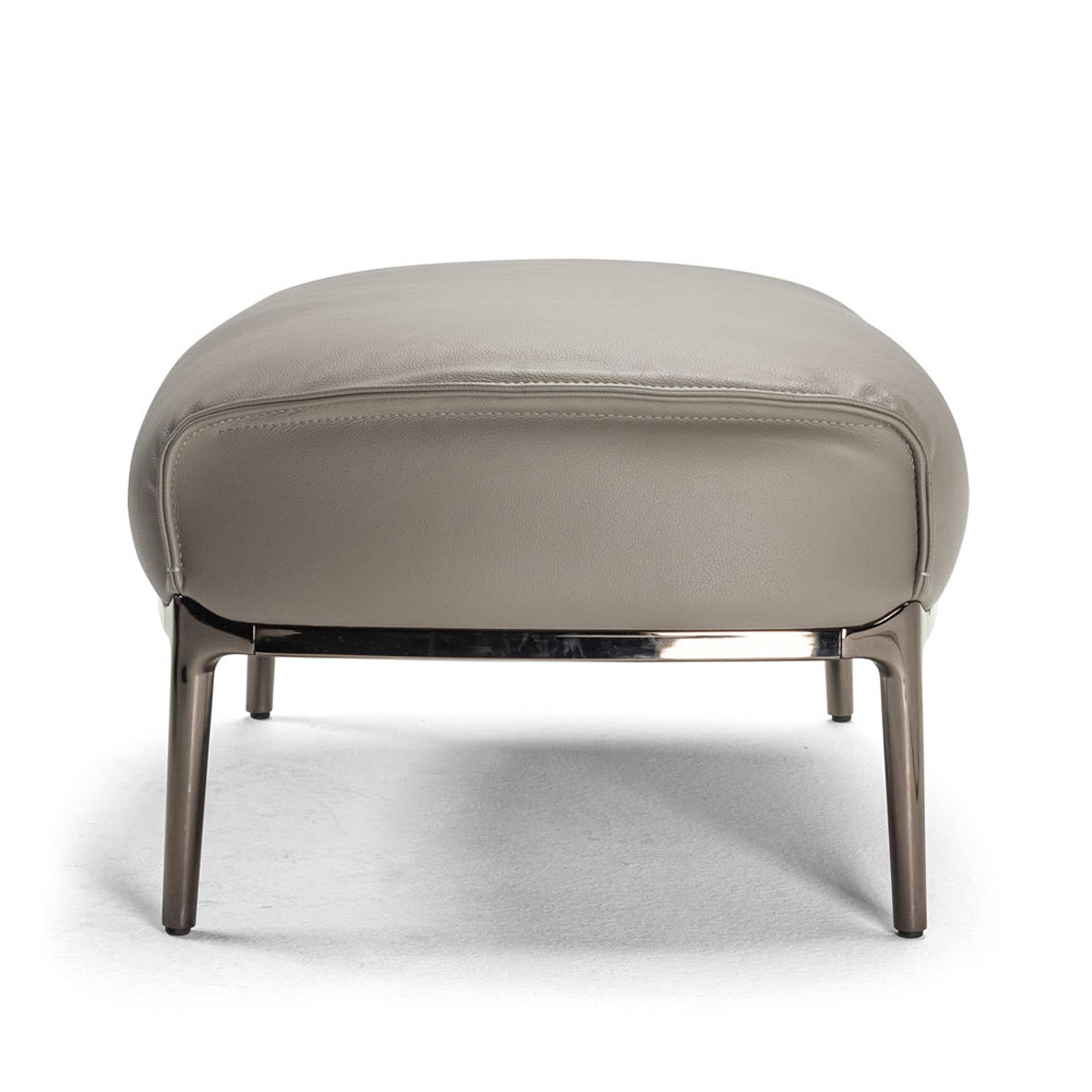 Leather Ottoman ARCHIBALD by Jean-Marie Massaud for Poltrona Frau