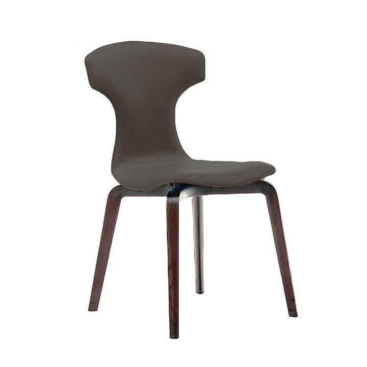 Leather Dining Chair MONTERA by Roberto Lazzeroni for Poltrona Frau 05