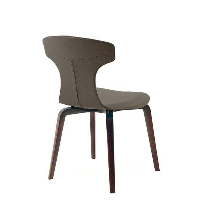 Leather Dining Chair MONTERA by Roberto Lazzeroni for Poltrona Frau 04