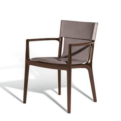 Leather Dining Chair ISADORA by Roberto Lazzeroni for Poltrona Frau 017