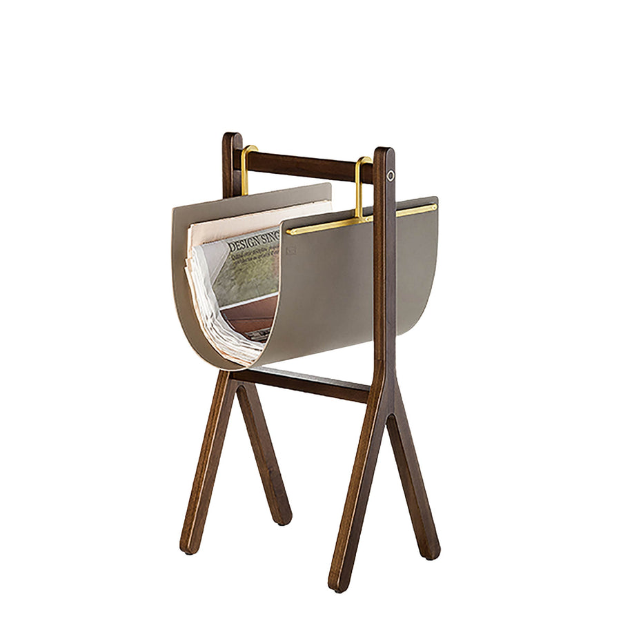 Leather Magazine Rack REN by Neri&Hu for Poltrona Frau 01