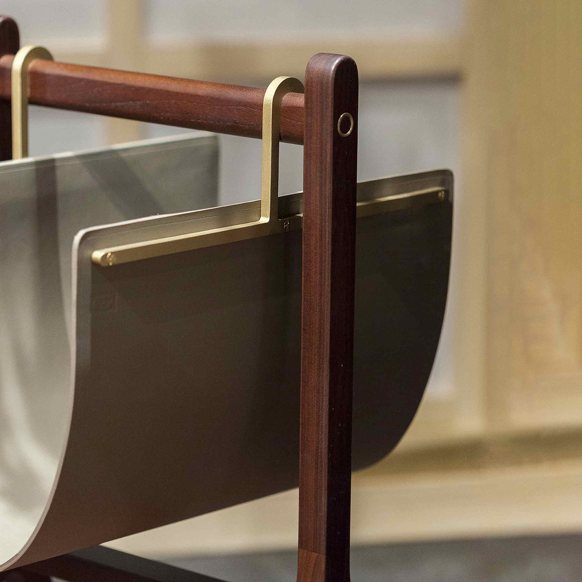 Leather Magazine Rack REN by Neri&Hu for Poltrona Frau . Shop on Design ...