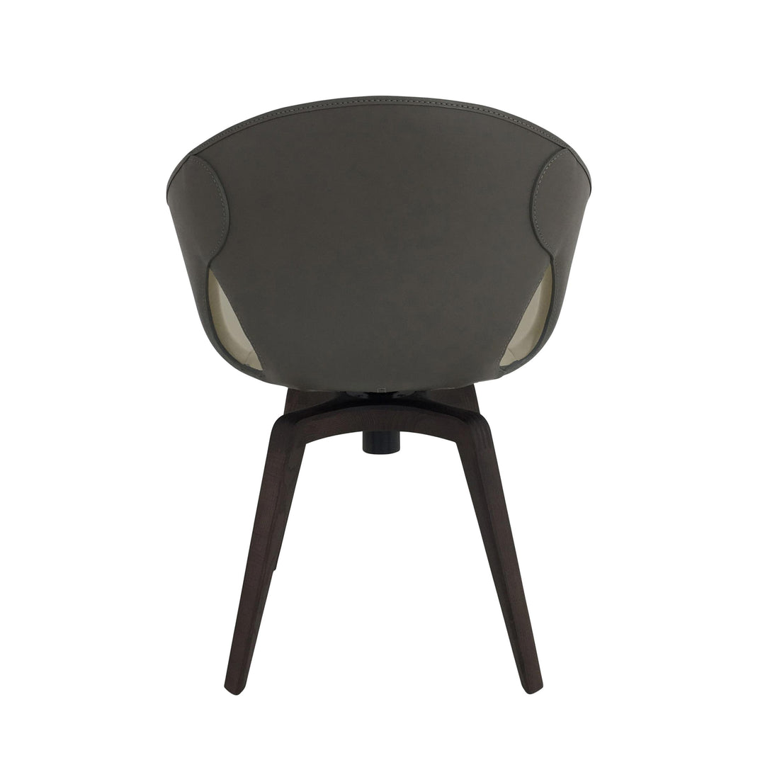 Leather Swivel Chair GINGER by Roberto Lazzeroni for Poltrona Frau 05