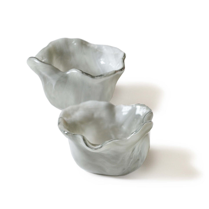 Murano Glass Bowls Set of Six STROPICCIATO by D.i. Più Andretto Design 07