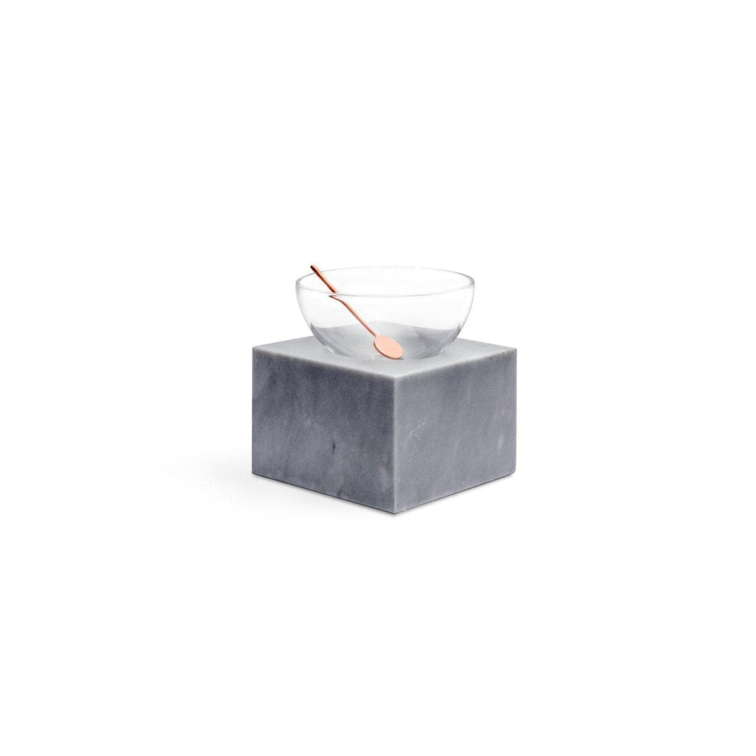 Blown Glass Bowl and Marble Stand HALF MOON Small by Elisa Ossino for Paola C 04