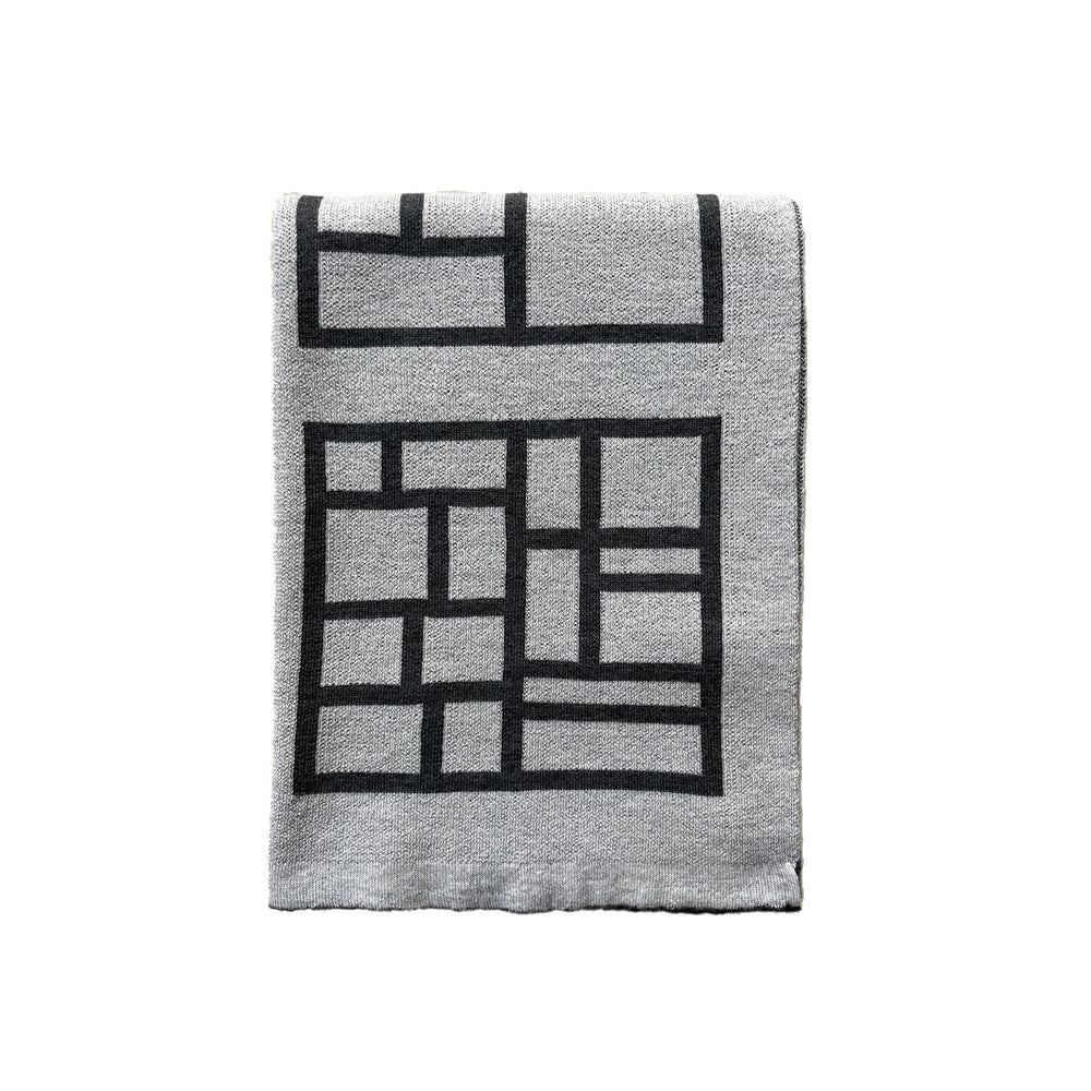 Wool Throw Blanket INSULA by Valentina Mancini and Pasquale Iaconantonio 01