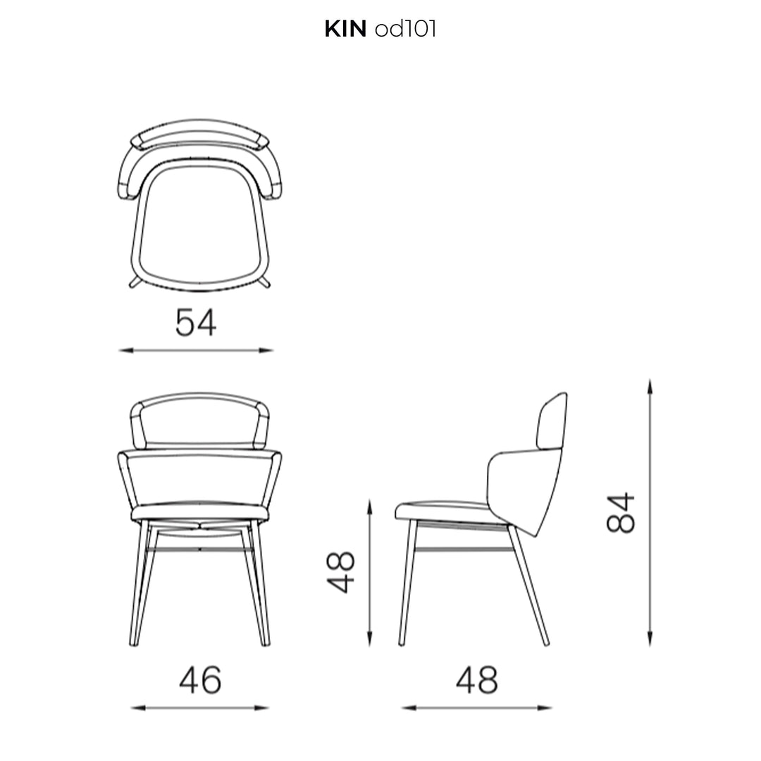 Upholstered Chair KIN by Radice Orlandini Designstudio 06