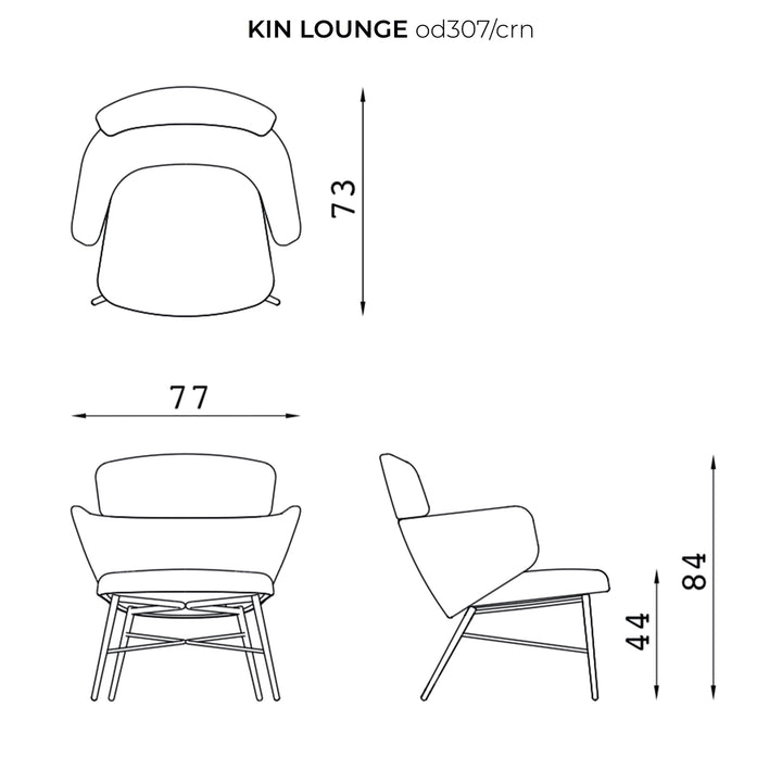Armchair KIN LOUNGE by Radice Orlandini Designstudio 05