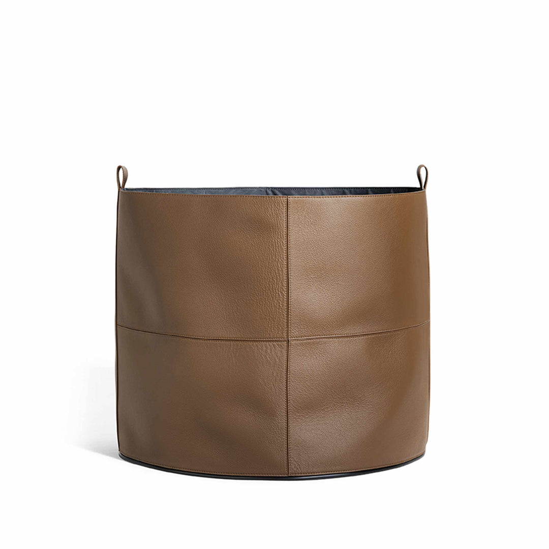 Leather Container LEATHER BASKET by Simona Cremascoli for Poltrona Frau 05