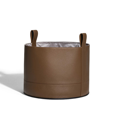 Leather Container LEATHER BASKET by Simona Cremascoli for Poltrona Frau 01