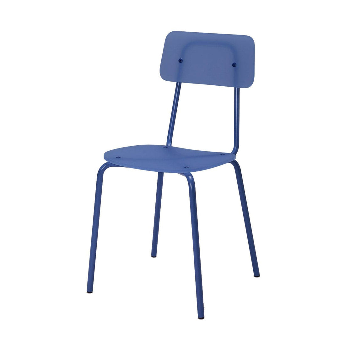 Metal Blue Stackable Chair MOODERN 01