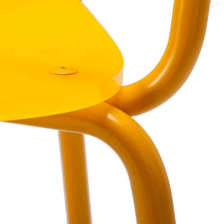 Metal Yellow Stackable Chair MOODERN 04