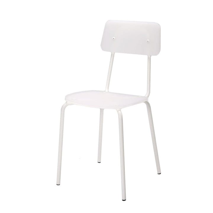 Metal White Stackable Chair MOODERN 01