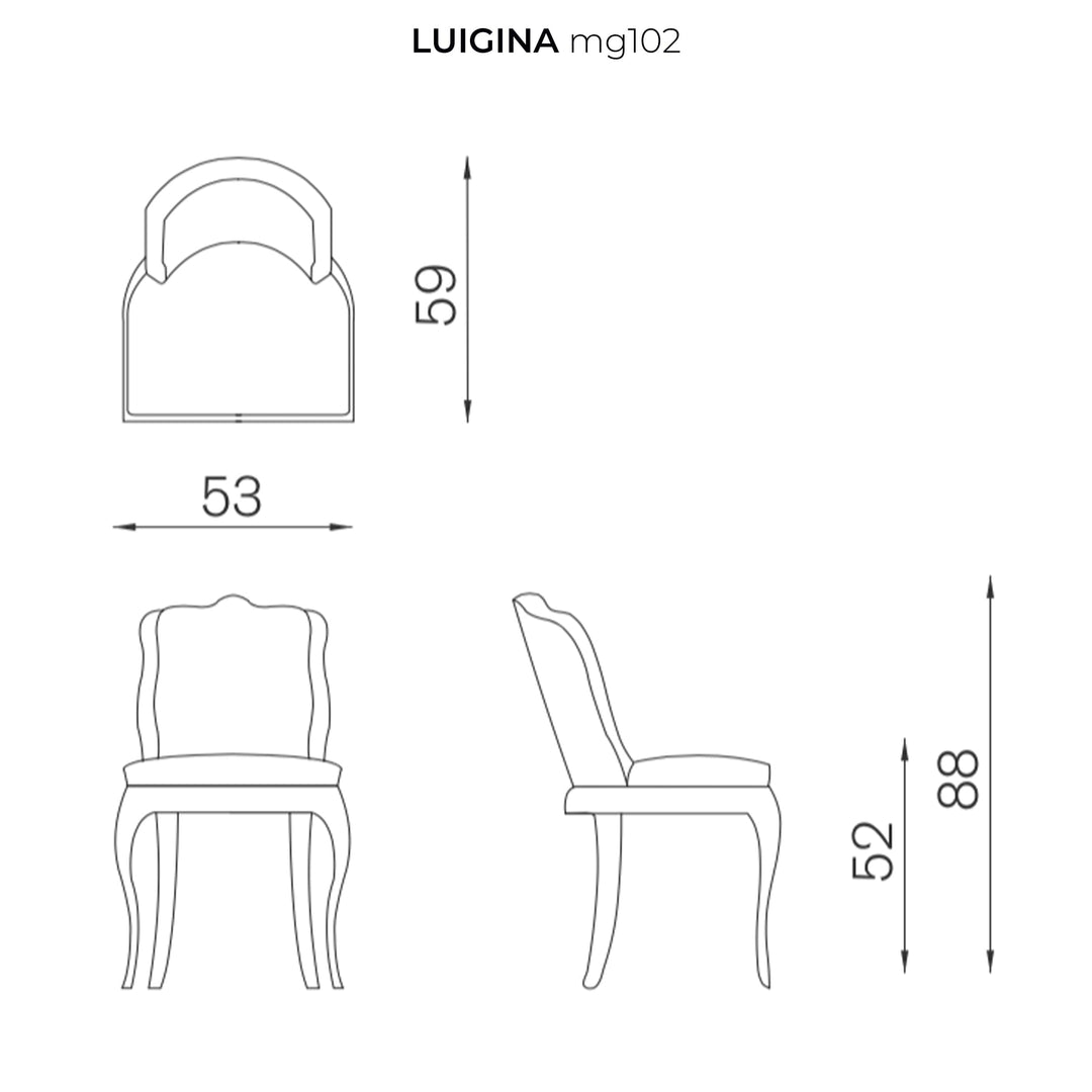 Upholstered Chair LUIGINA by Maurizio Galante & Tal Lancman 03