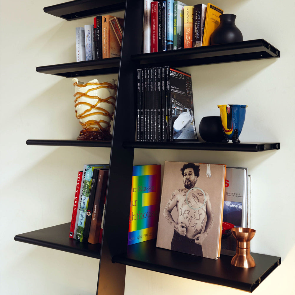 Steel Bookshelf MAC GEE Black by Philippe Starck 02