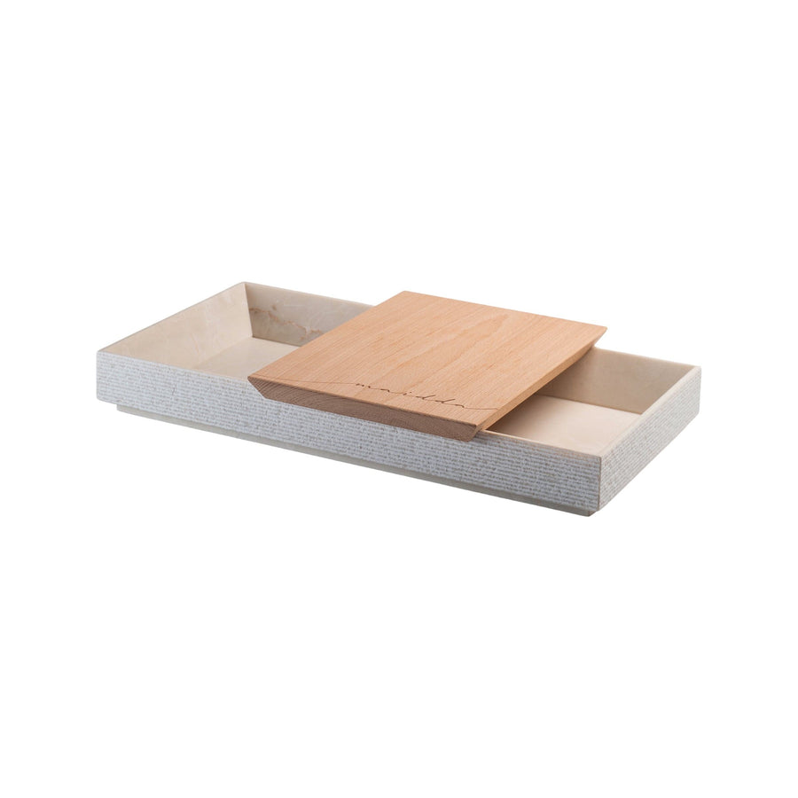 Marble and Wood Tray MAIDDA by Margherita Alioto and Mimma Occhino 01