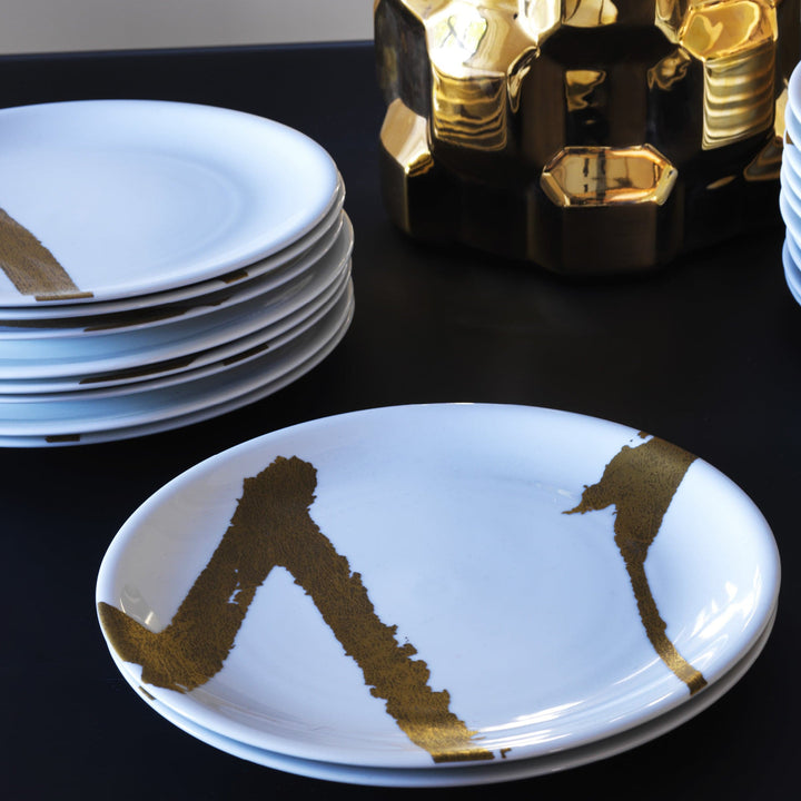 Plates Set of Six THE WHITE SNOW MOI II by Antonia Astori for Driade 05