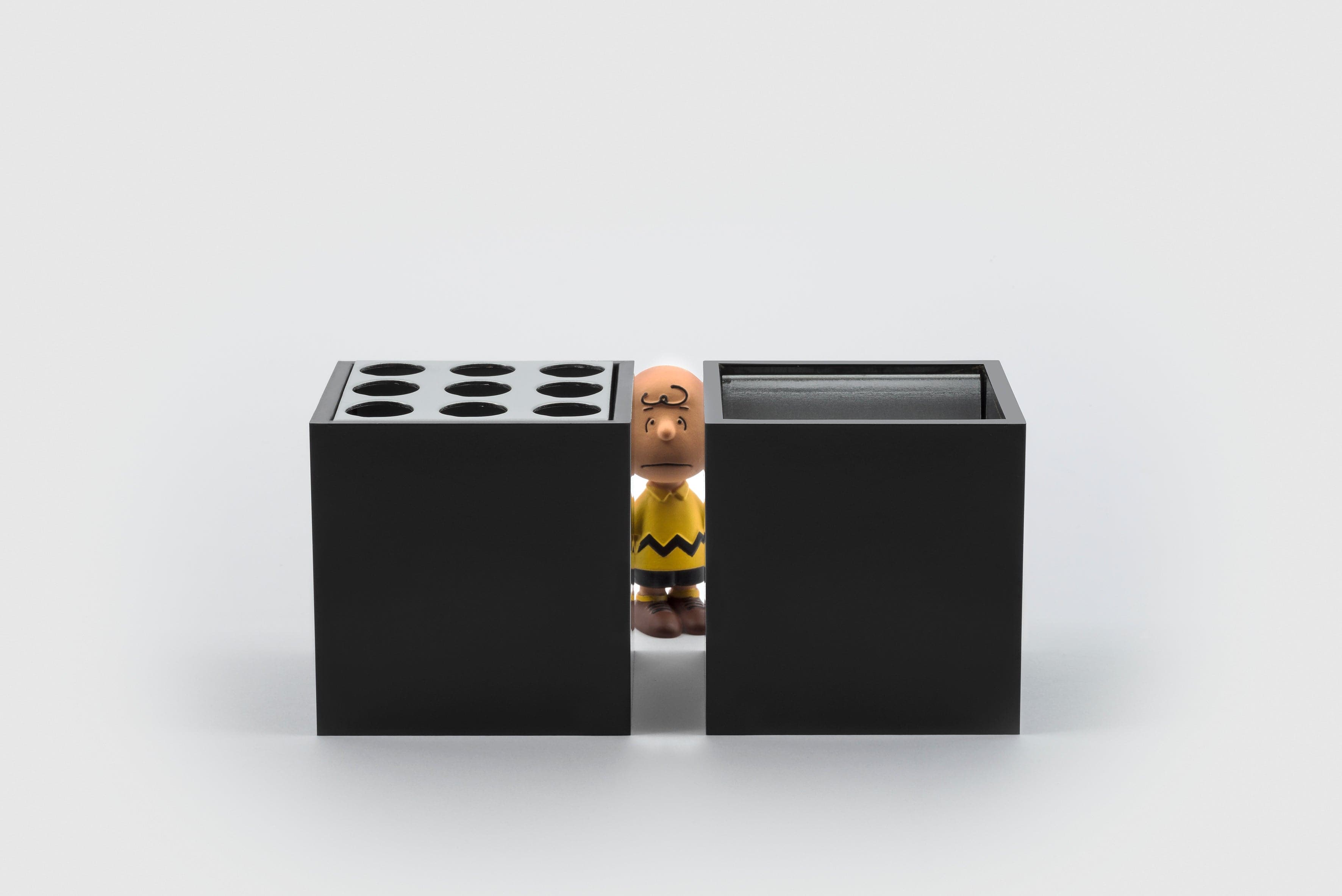 Aluminum Pencil Holder & Paperclip Holder MAIORCA by Bruno Munari