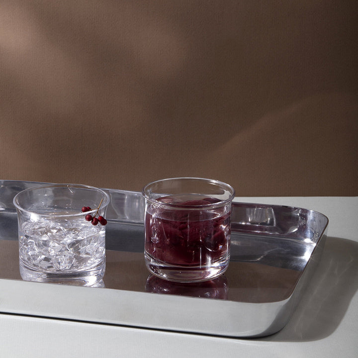 Polished Aluminum Tray MASAI Set of Two by Aldo Cibic for Paola C 03