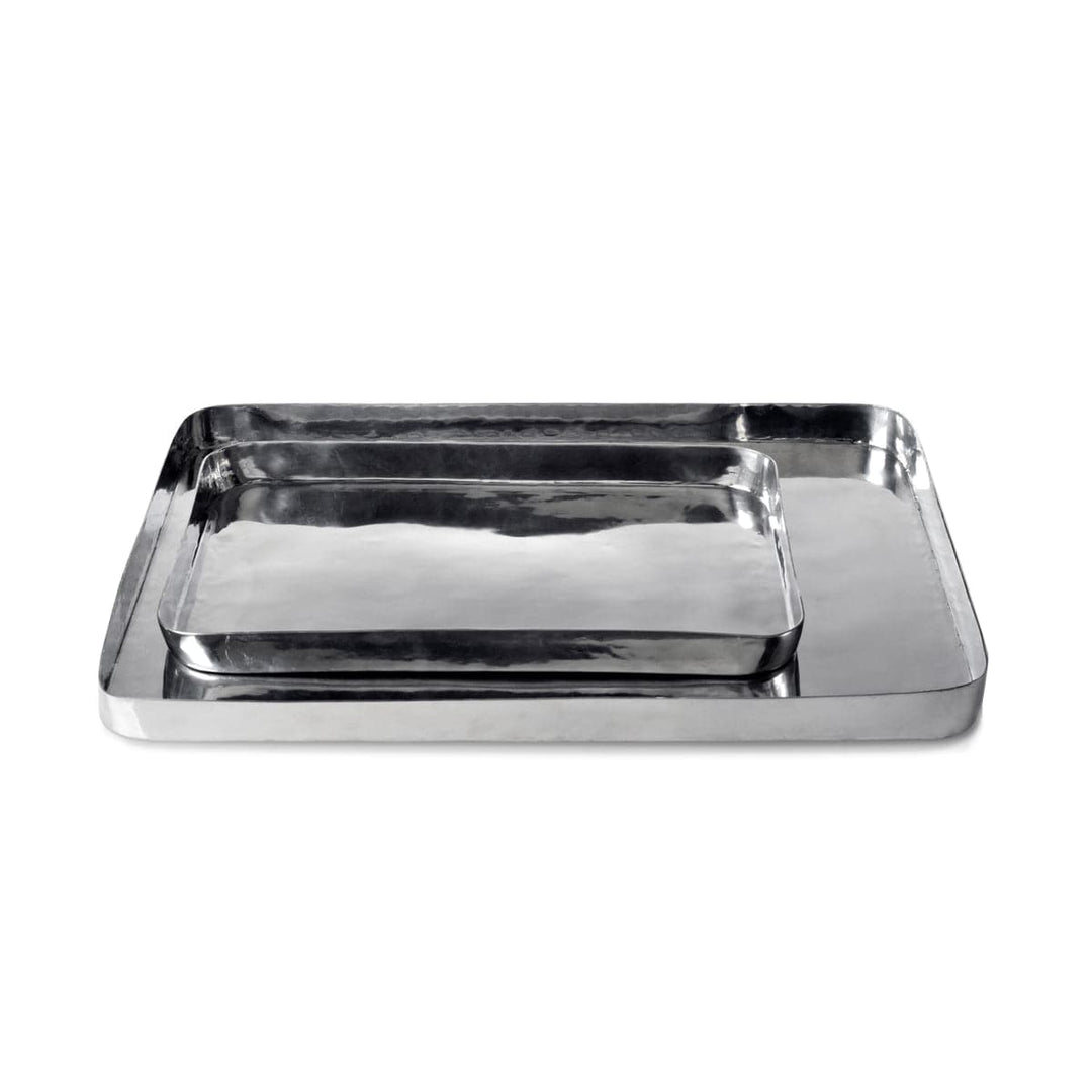 Polished Aluminum Tray MASAI Set of Two by Aldo Cibic for Paola C 04