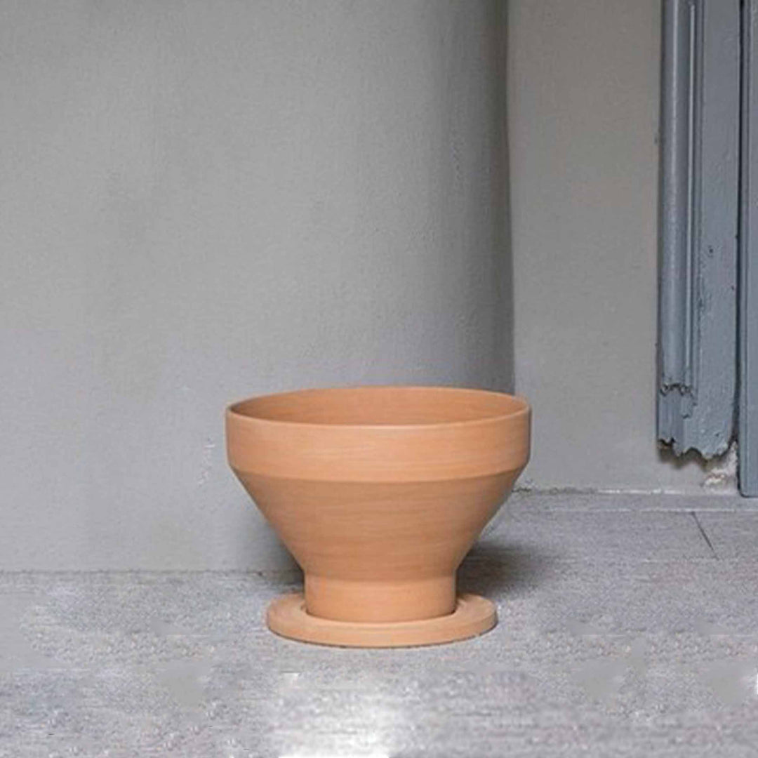 Stackable Terracotta Vase MIRA & PILA Set of Two by Giulio Iacchetti for Internoitaliano 04