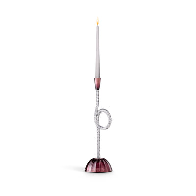 Murano Glass Candlestick Holder JOYFUL VENETIAN KNOT by Aina Kari 01
