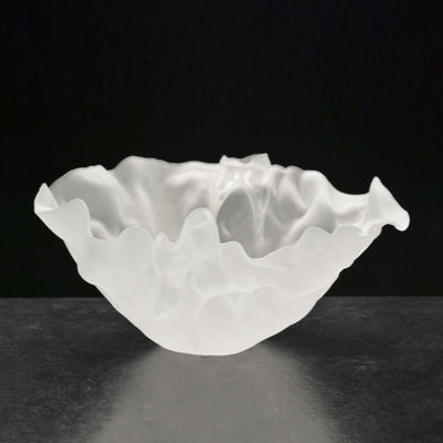 Murano Glass Centerpiece Bowl STROPICCIATO by D.i. Più Andretto Design 06