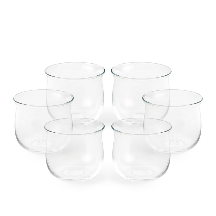 Blown Glass Water Glasses POLLY Set of Six by Aldo Cibic for Paola C 01