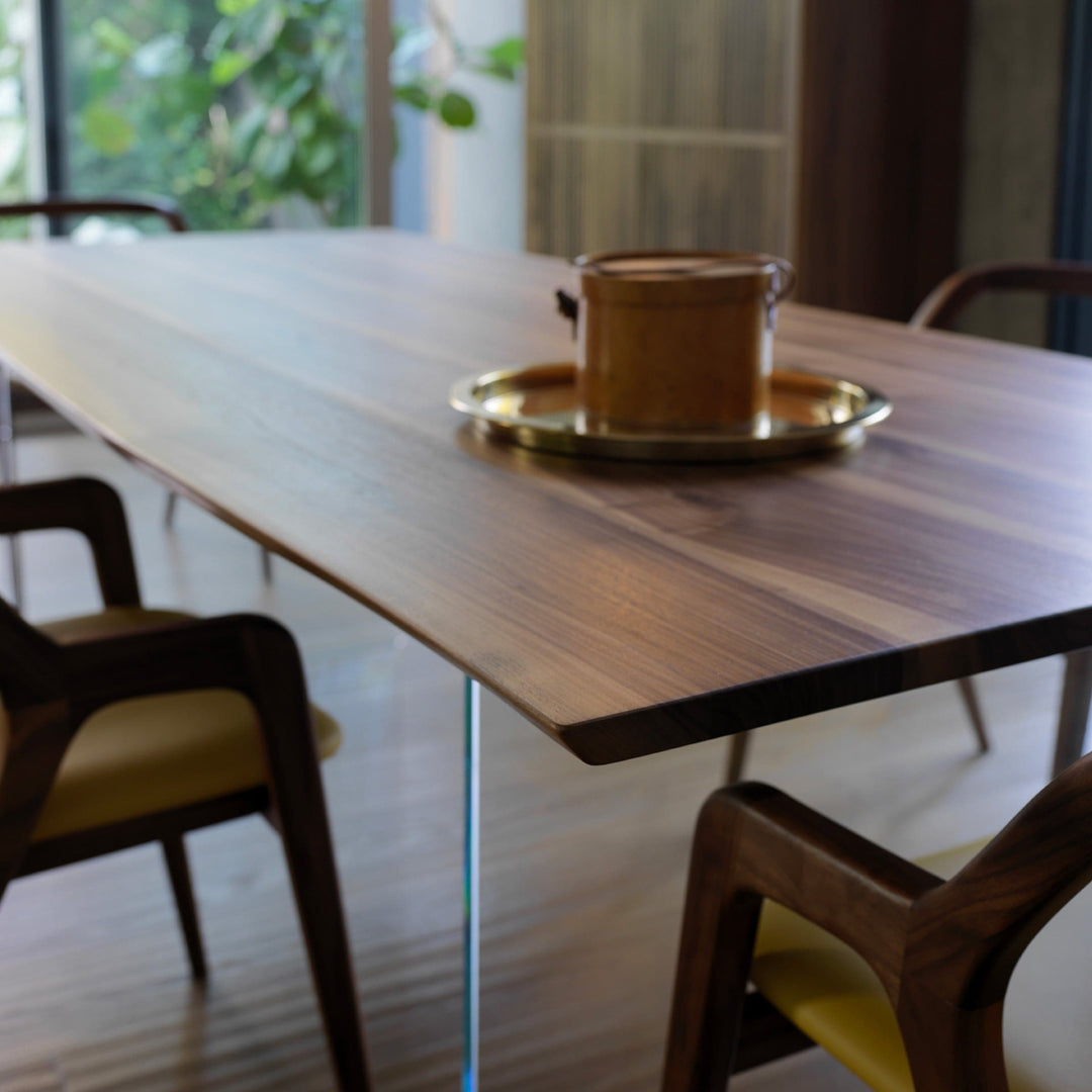 Table with Solid Walnut Wood Top SOSPESO 03